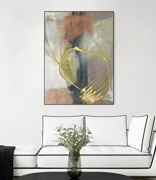 "Burnished Loops I" Framed Canvas by Giant Art 24"x32"