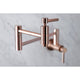 KS810DLAC Concord Wall Mount Pot Filler Kitchen Faucet, Antique Copper
