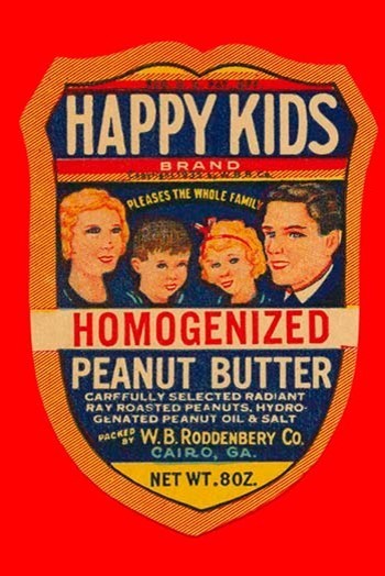 Happy Kids Homogenized Peanut Butter- Gallery Wrapped Canvas Art 28" x 42"