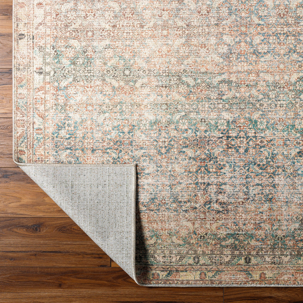 Surya + Becki Owens Marlene Machine Woven Area Rug, Emerald, 7'10" x 10'