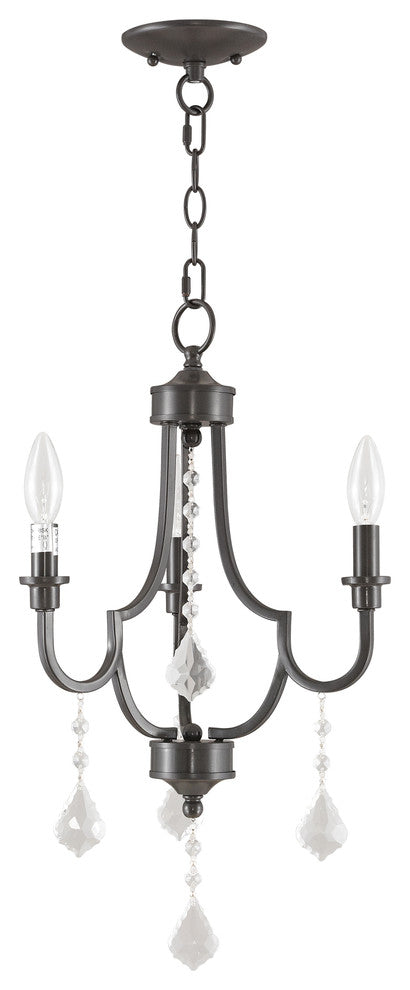 Glendale 3-Light Mini Chandelier, English Bronze