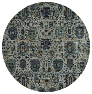 Oriental Weavers Andorra Blue/ Navy Oriental Indoor Area Rug 7'10" RND