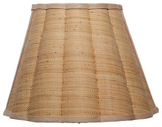 Scalloped Wall Sconce, Raffia