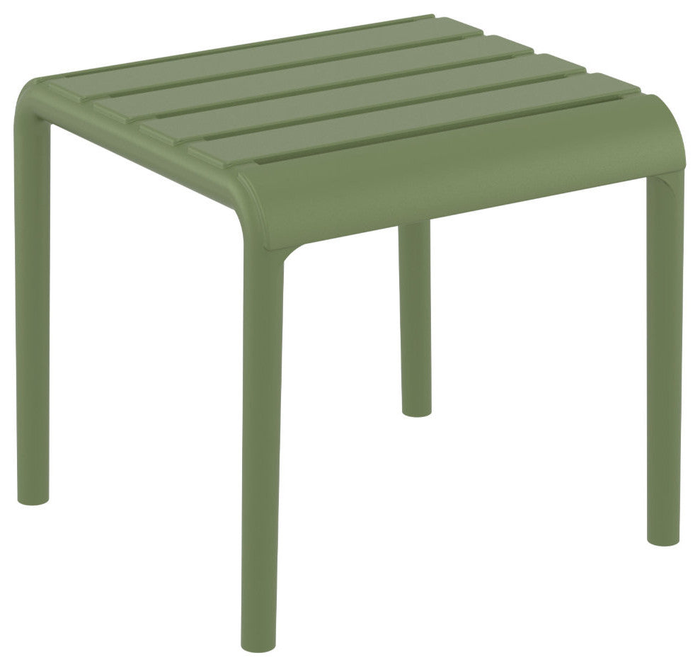 Paris Outdoor Side Table Olive Green