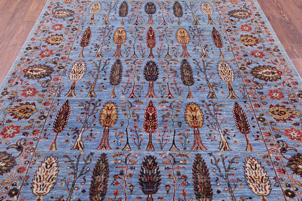 Persian Ziegler Hand-Knotted Wool Rug 6' 10" X 9' 8" - Q12756