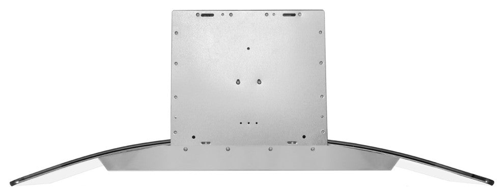 Cosmo 380 CFM Wall Mount Vent Range Hood With Permanent Filters & Glass Canopy, 36", Ductless