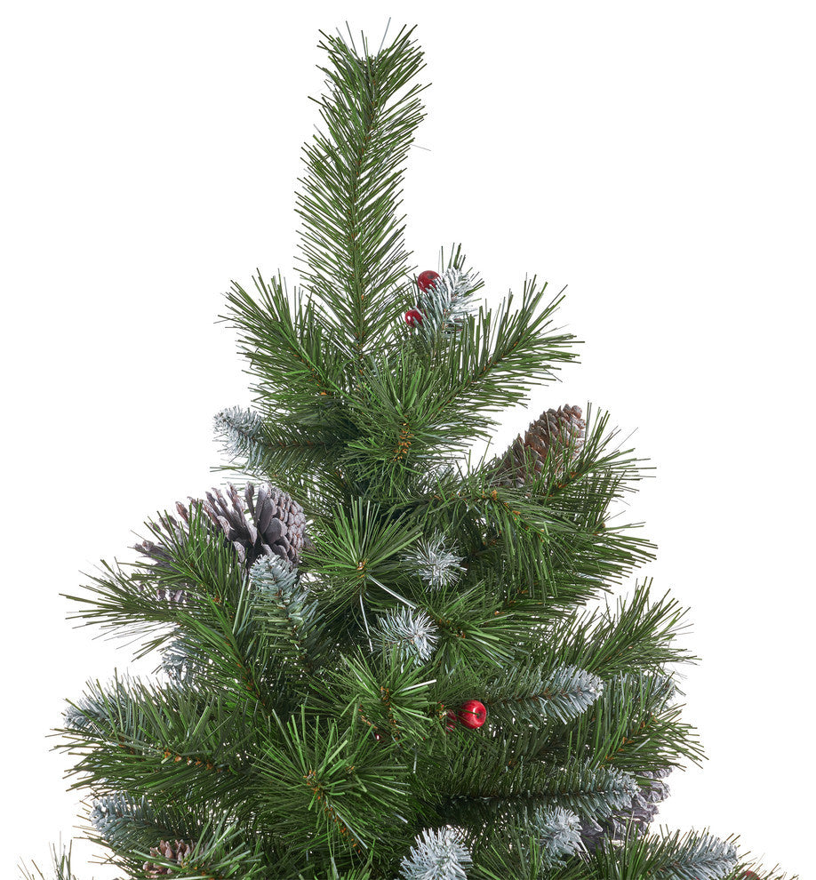 7.5' Mixed Spruce Artificial Christmas Tree, Unlit