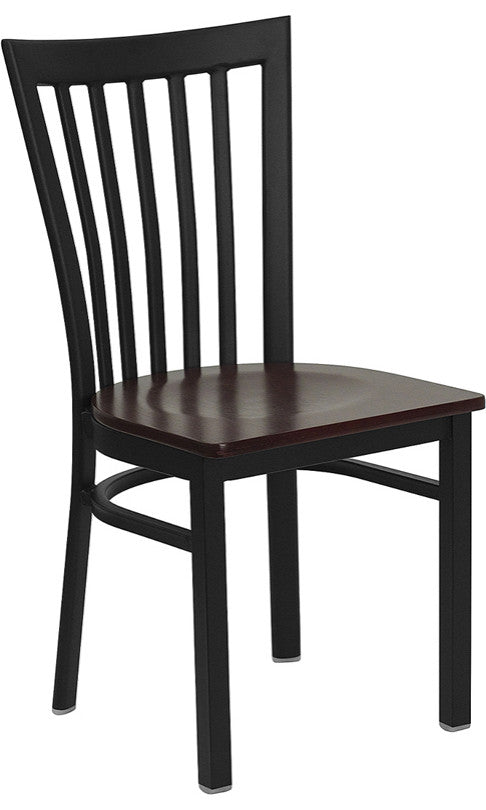 Black Restaurant Chair, Mahogany