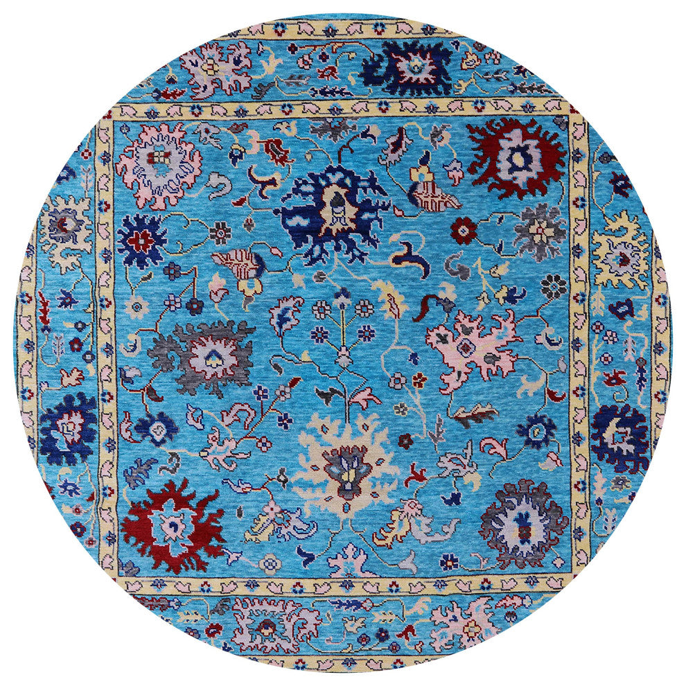 Ahgly Company Indoor Round Mid-Century Modern Area Rugs, 3' Round