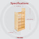 Wood Tall Cabinet Pull Out Pantry Organizer With Soft Close, 14"