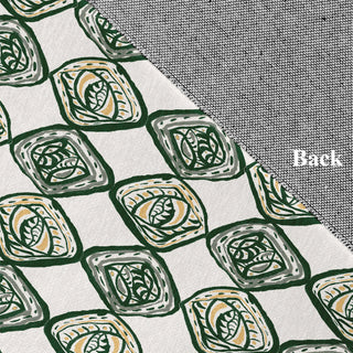 Cowry Check II Rug Rug, Green, 4'x6'