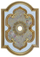 Artistry Lighting, Rectangular Gold Ceiling Medallion, ARC0913-CF-080