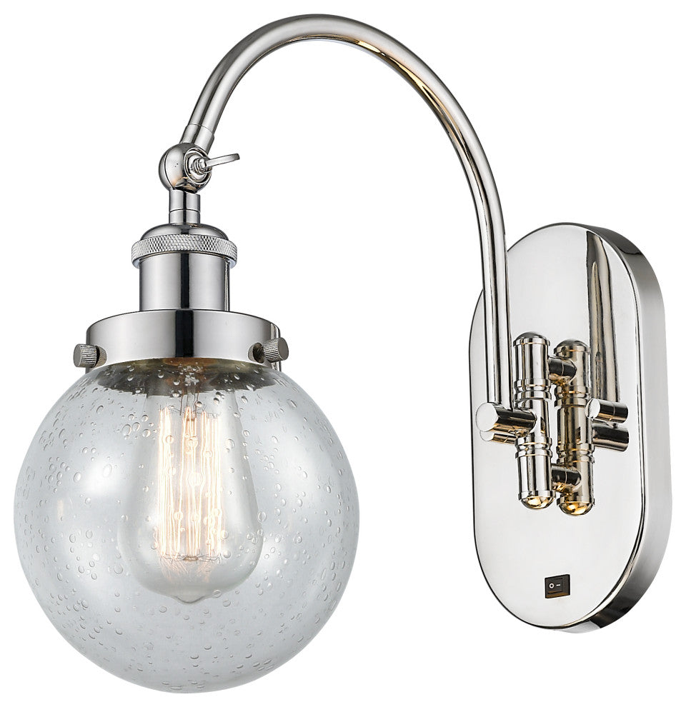 Innovations 918-1W-PN-G204-6 1-Light Sconce, Polished Nickel