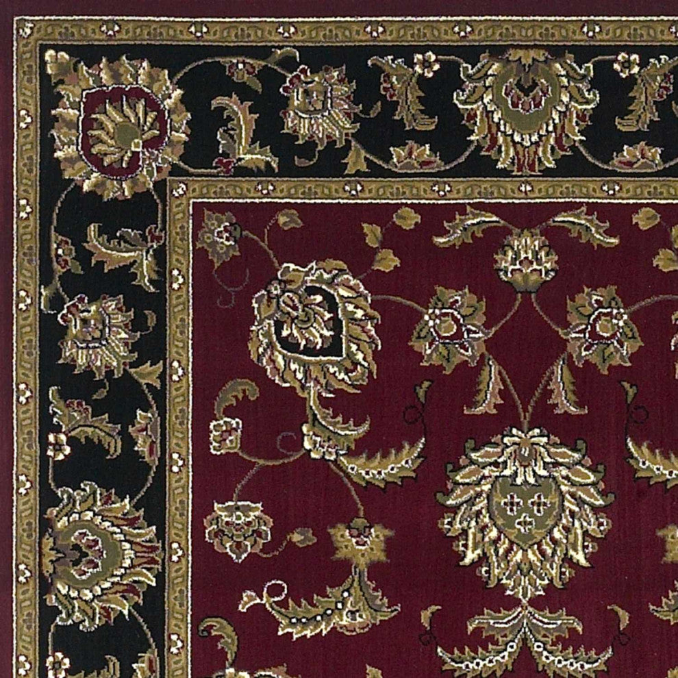 7' X 10'  Polypropylene Red Or  Black Area Rug