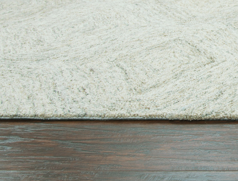 Rizzy Home Brindleton BR364A Green Trellis Area Rug, 5'x8'