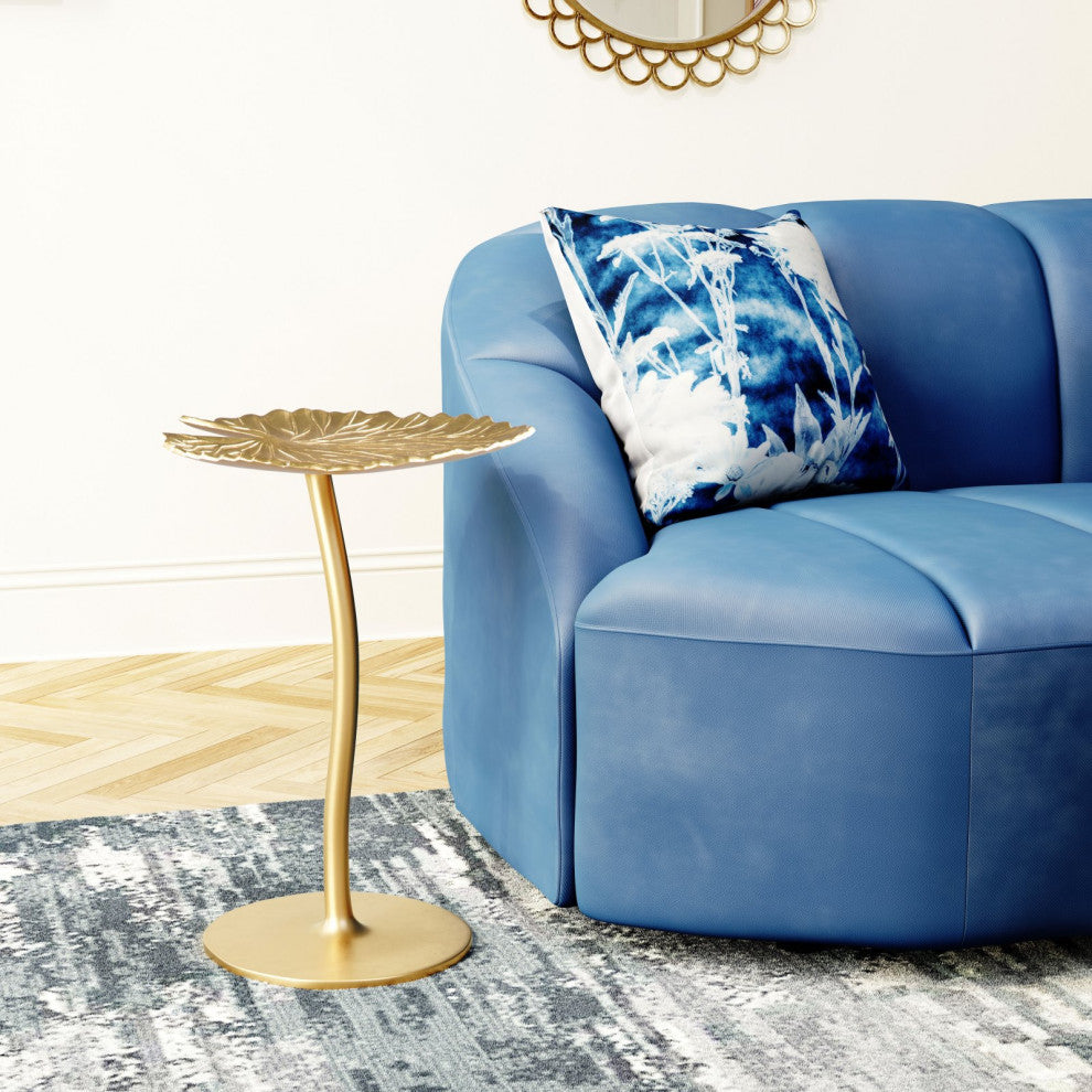 Sofa Side Table, Aluminum, Metal, Gold, Living Lounge Cafe Lobby Hospitality