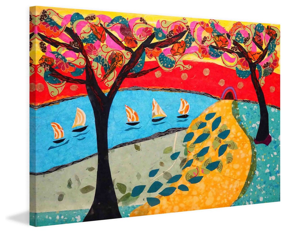 "Idyllic Series 1" Painting Print on Canvas by Lisa Mee