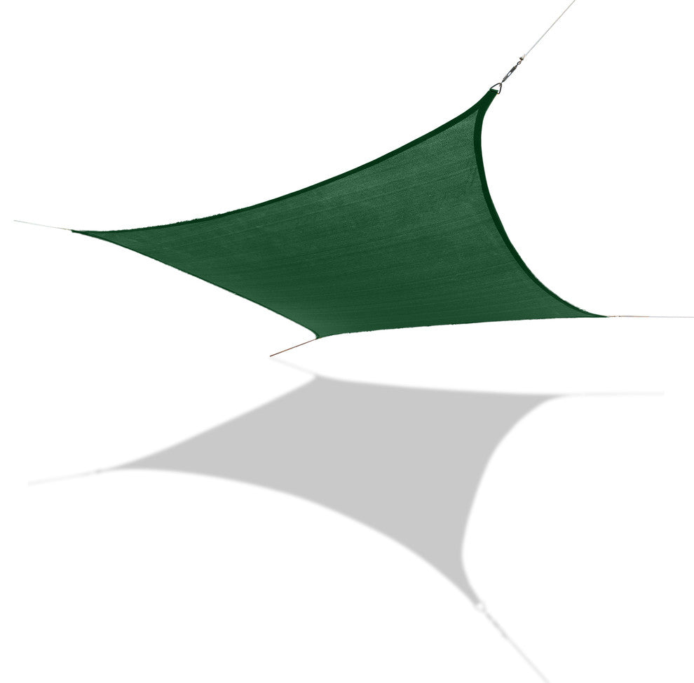Sun Shade Sail Large Square 18' x 18', Hunger Green