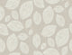 Taupe Contoured Leaves Wallpaper