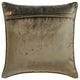 Brown Velvet & Satin Patchwork, Texture 24"x24" Throw Pillow Cover - Sumptuous
