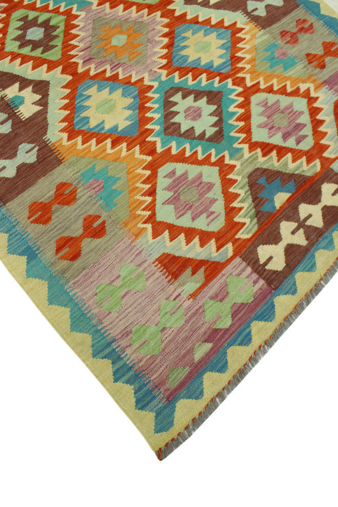 Sangat Kilim Debra Red/Blue Rug, 4'10x6'7