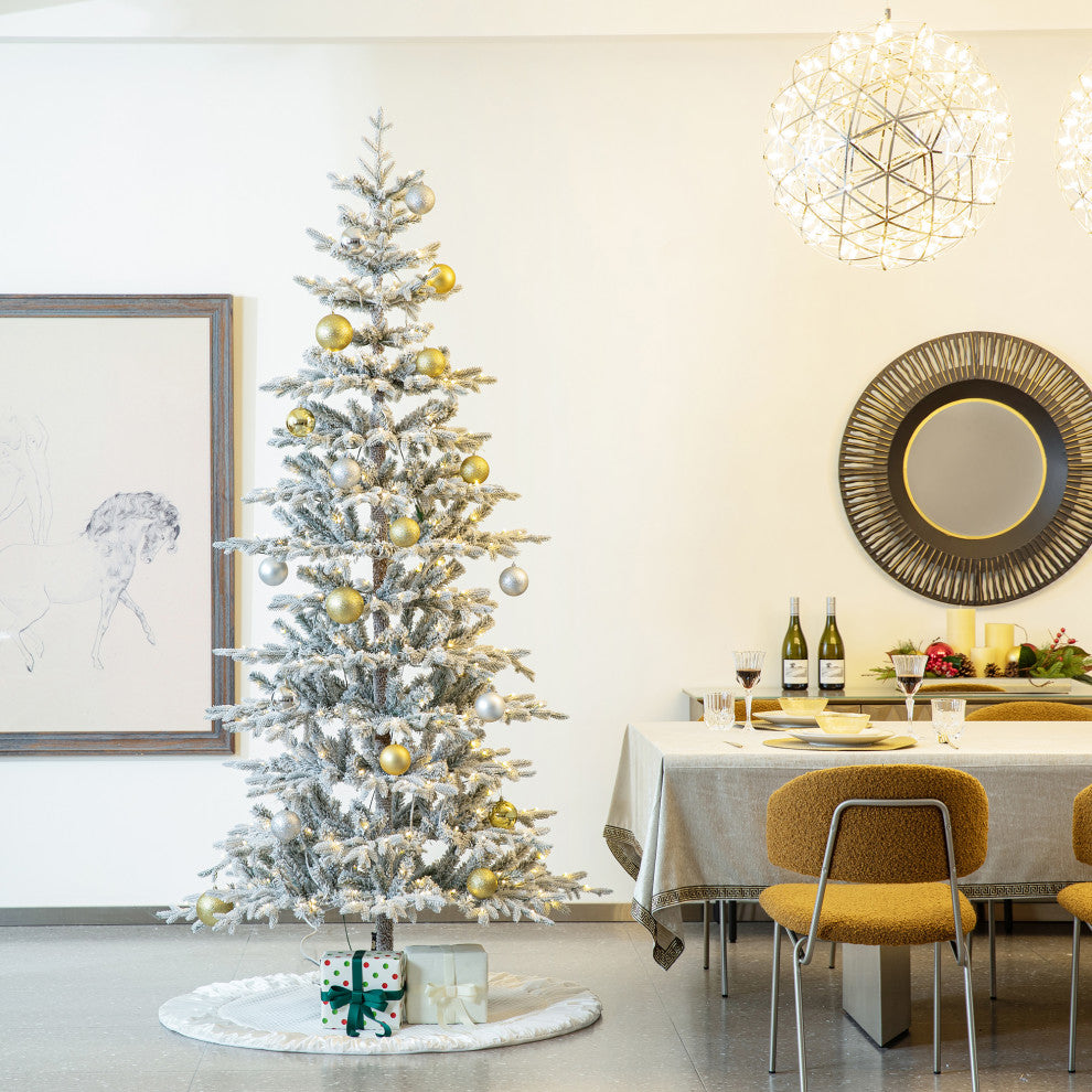8' Deluxe Pre-Lit Artificial Christmas Tree