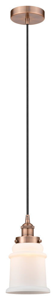 Innovations 616-1PH-AC-G181-LED 1-Light Mini Pendant, Antique Copper