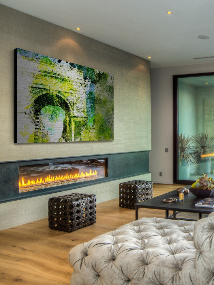 "Waverly Pl" Print on Brushed Aluminum, 60"x40"