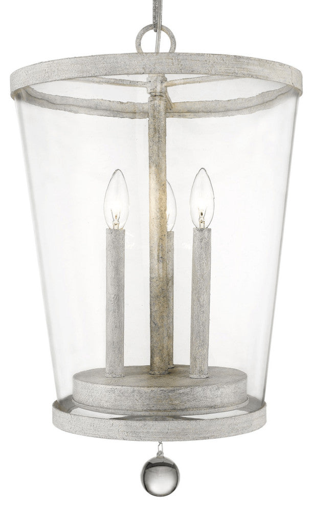 Callie 3-Light Country White Foyer Pendant