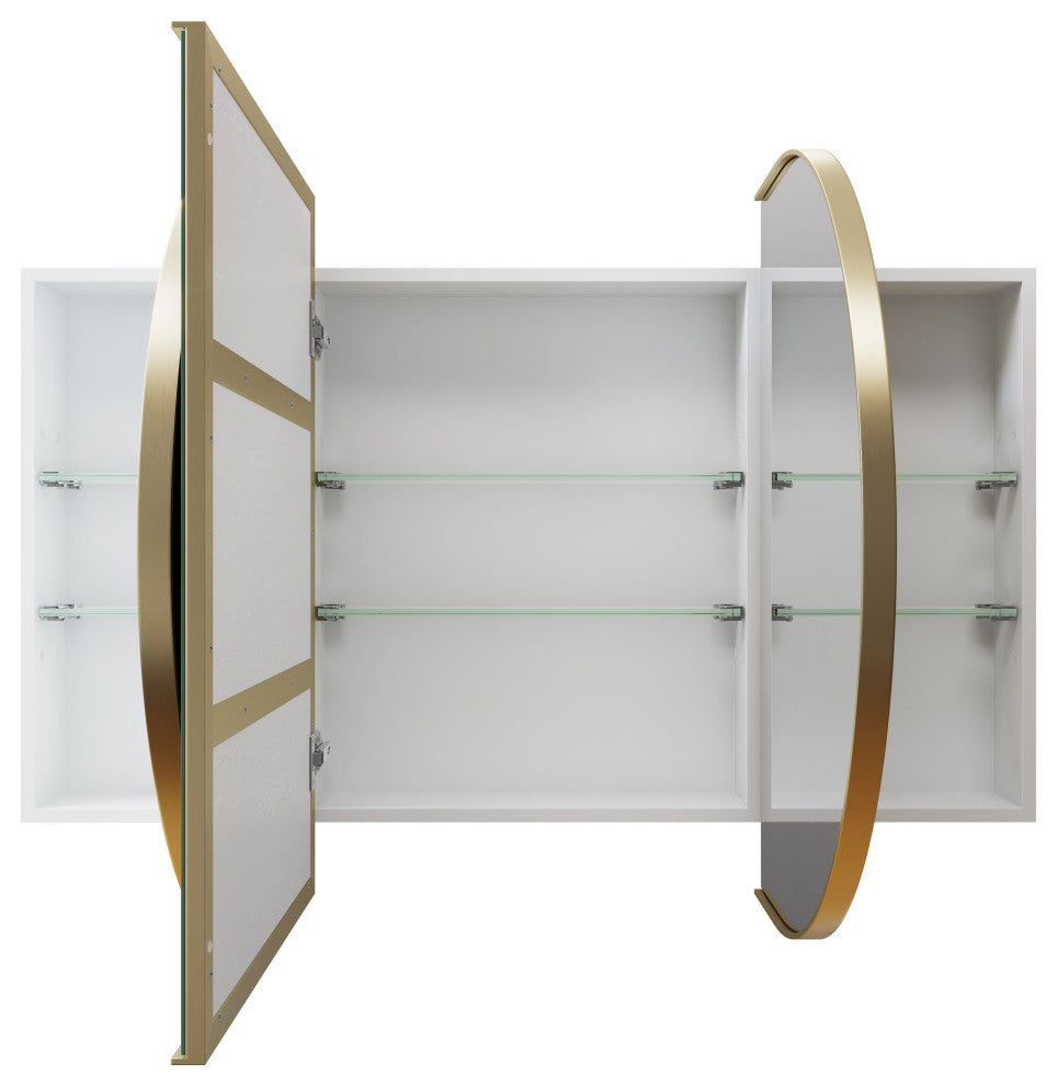Medicine Cabinets, Satin Brass