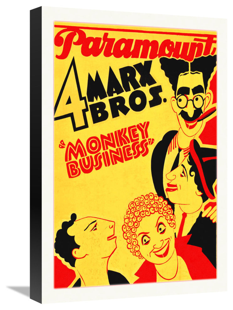 "Marx Brothers - Monkey Business 01" Canvas by Hollywood Photo Archive, 15x22"