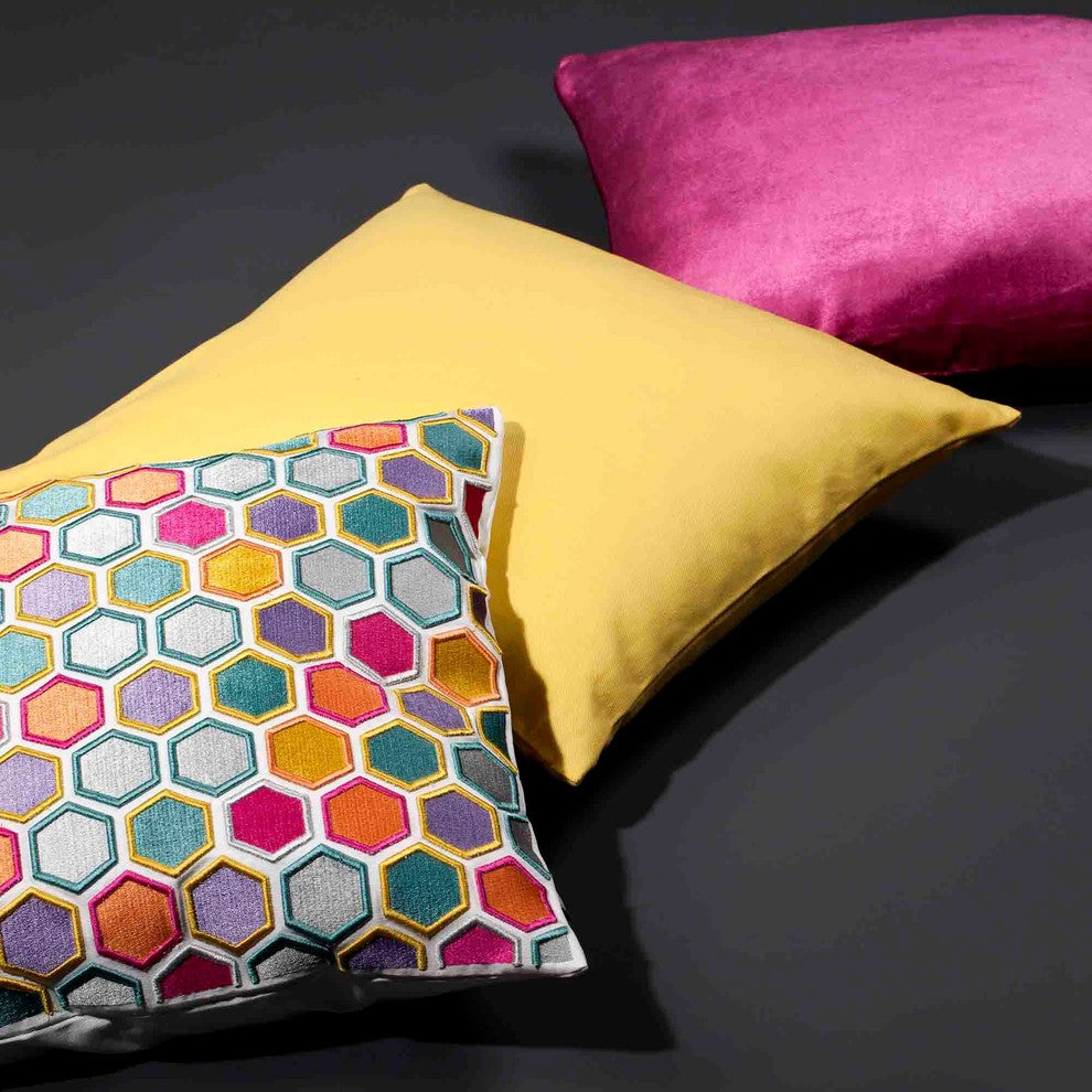 Pillow Cover Honey, Multiple Natural Colors, 15.7"x15.7"