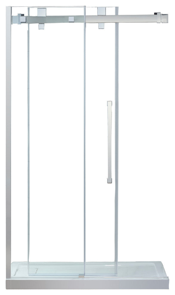 Ove Decors Chester 48x36" 10 mm Alcove Shower Set With Base, Chrome