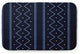 Navy Rectangular Mudcloth Pet Feeding Mat for Dogs or Cats