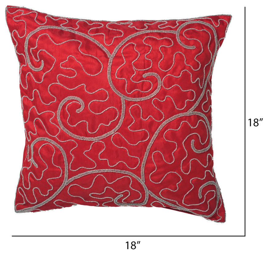 Vickerman QTx17315 Decorative 18"x18" Filigree Scroll Pillow