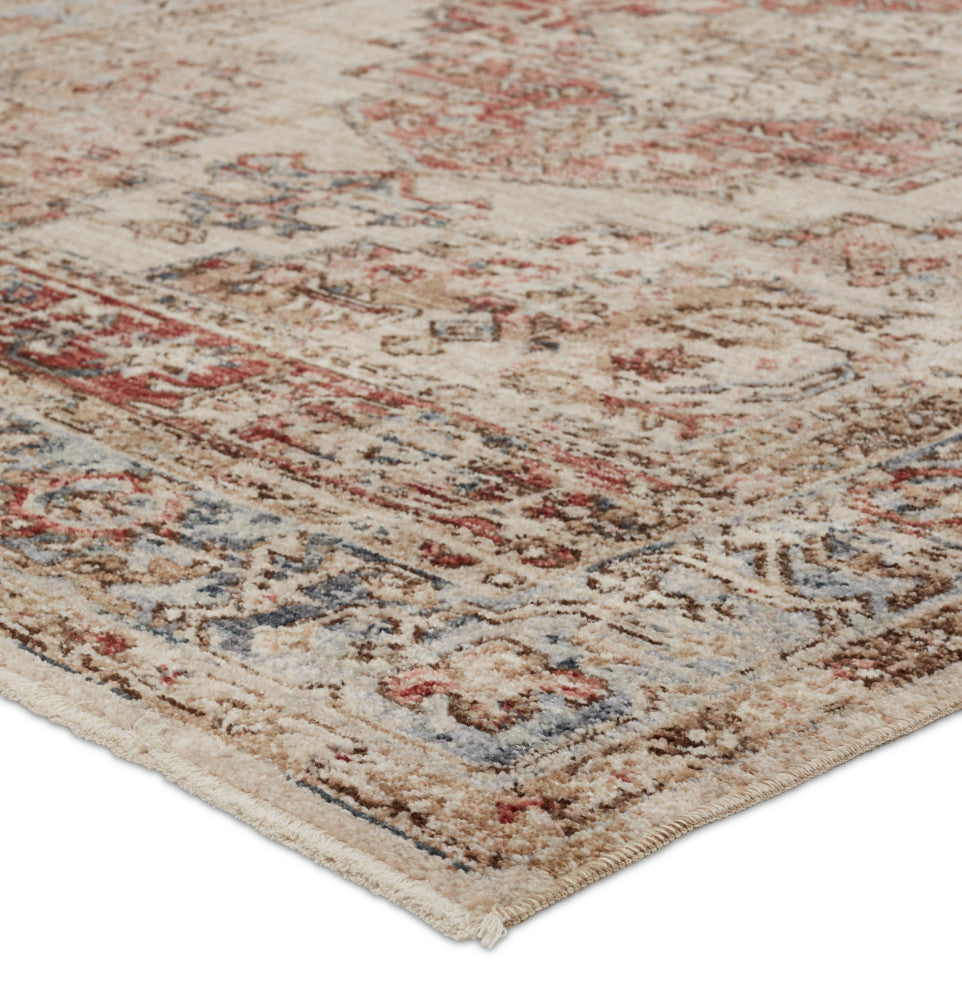 Vibe by Jaipur Living Emory Medallion Red/ Blue Runner Rug 2'6"X8'
