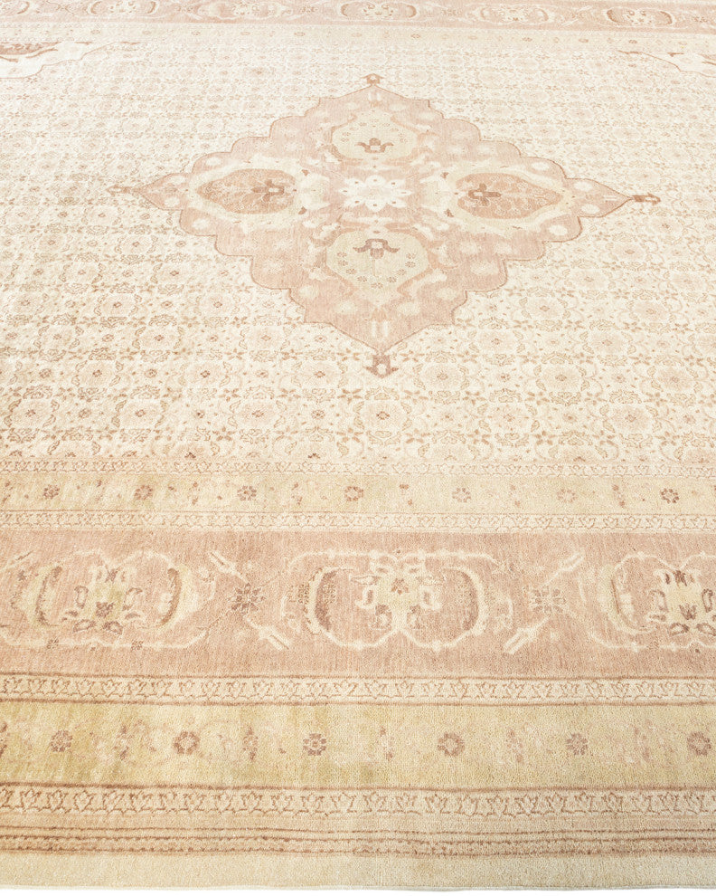 Jinani, One-of-a-Kind Hand-Knotted Area Rug Ivory, 9'2"x12'0"