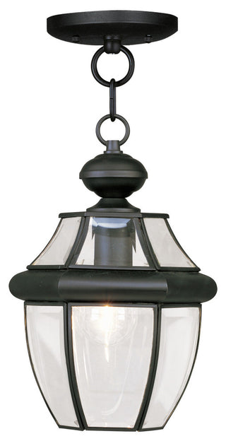 Monterey Outdoor Chain-Hang Light, Antique Brass, Black