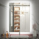 Backlit 3-Color LED Mirror for Bathroom, Anti-Fog Dimmable, 24x36