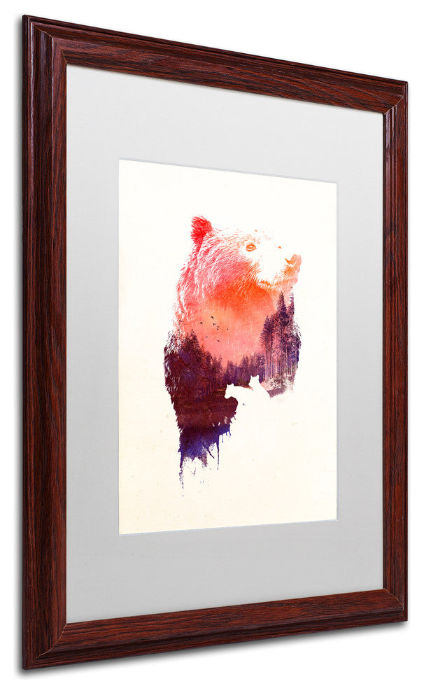 Robert Farkas ''Love Forever'' Art, Wood Frame, White Mat, 20x16