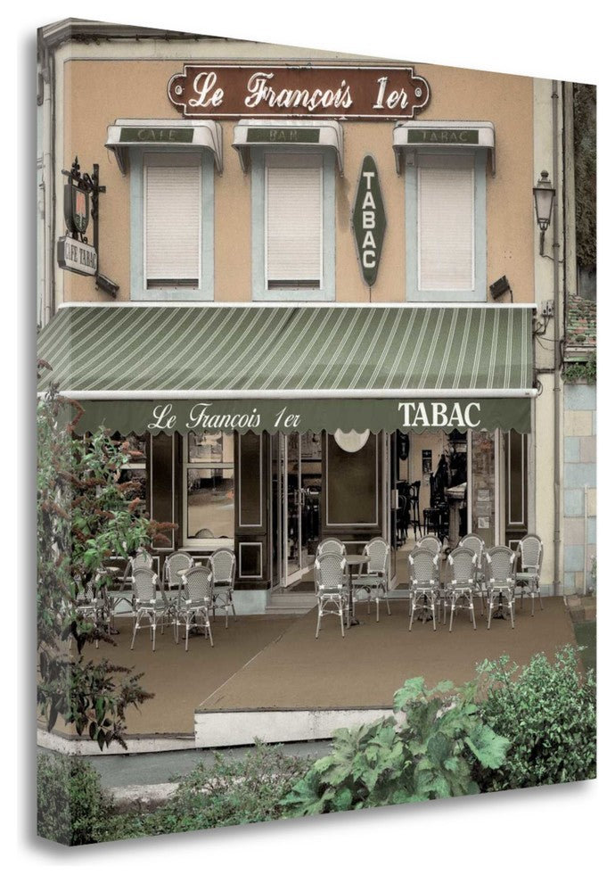 "Le Francois 1Er Bistro" By Alan Blaustein, Giclee Print on Gallery Wrap Canvas