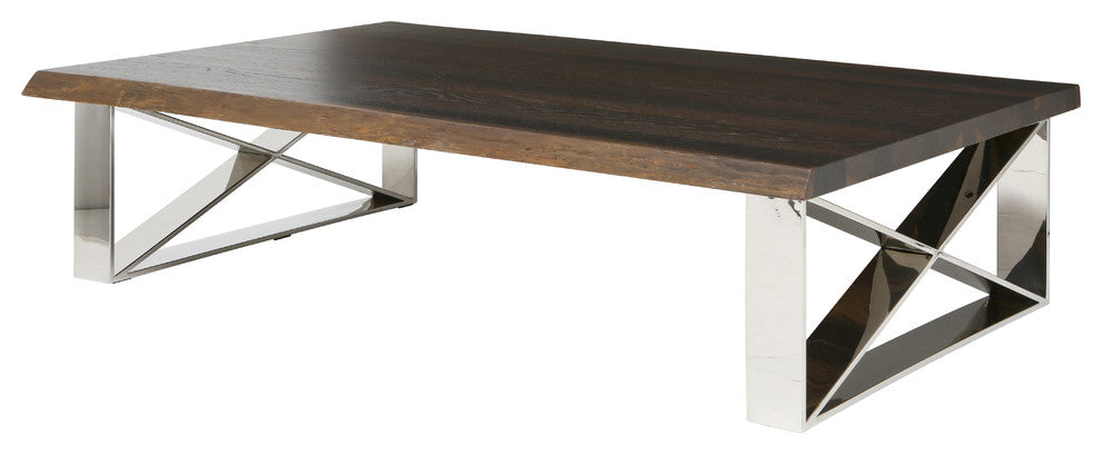 Aix Coffee Table, Seared Oak