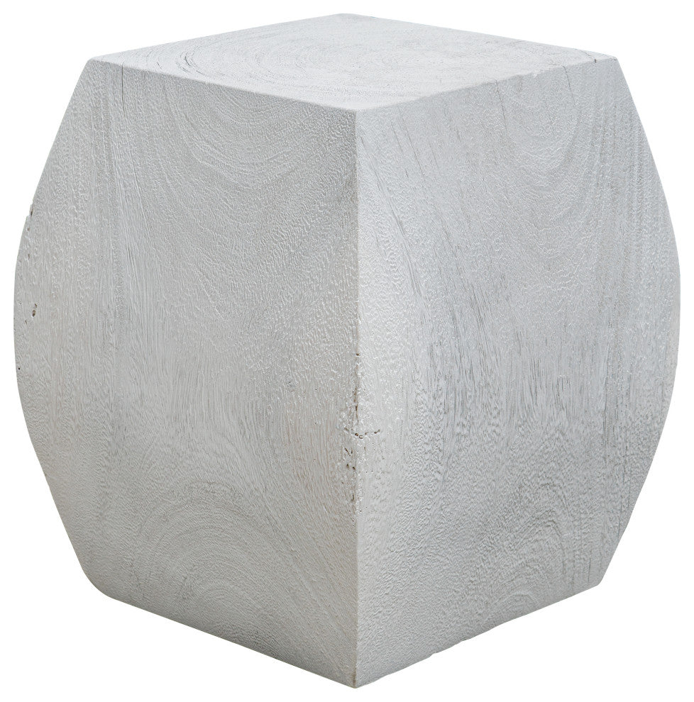 Uttermost Grove Ivory Wooden Accent stool