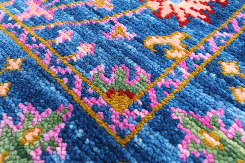 Handmade Turkish Oushak Rug 4' 2" X 6' 2" - Q15328