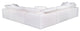 First of A Kind Clay Modular Sectional Livesmart Fabric White