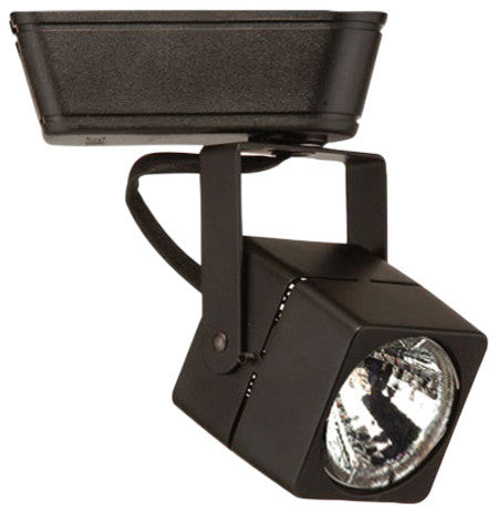 WAC Lighting Low Voltage Track Fixture, 50W, Black, L Track