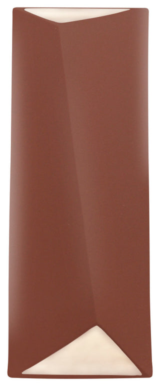 Ambiance Diagonal Rectangle LED Wall Sconce, Canyon Clay