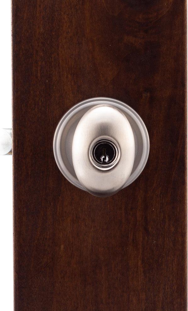 Keyed Entry Knob, Satin Stainless