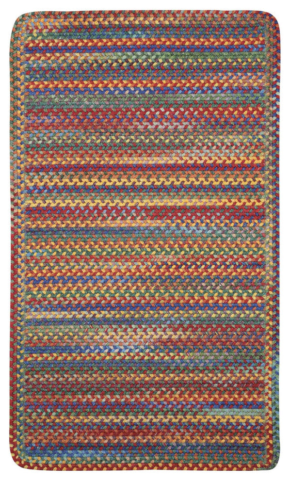 Capel Kill Devil Hill Bright Multi 0210_950 Braided Rugs - 27" X 9' Runner Cross