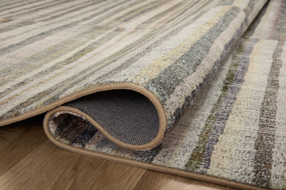 Chris Loves Julia x Loloi Humphrey Natural / Moss 3'-6" x 5'-6" Accent Rug